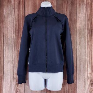 NWT G-Star Raw Womens Size XS Branded Tape Track Top Jacket Navy Blue